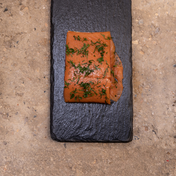 Saumon cru mariné Gravlax pavé 200 gr 